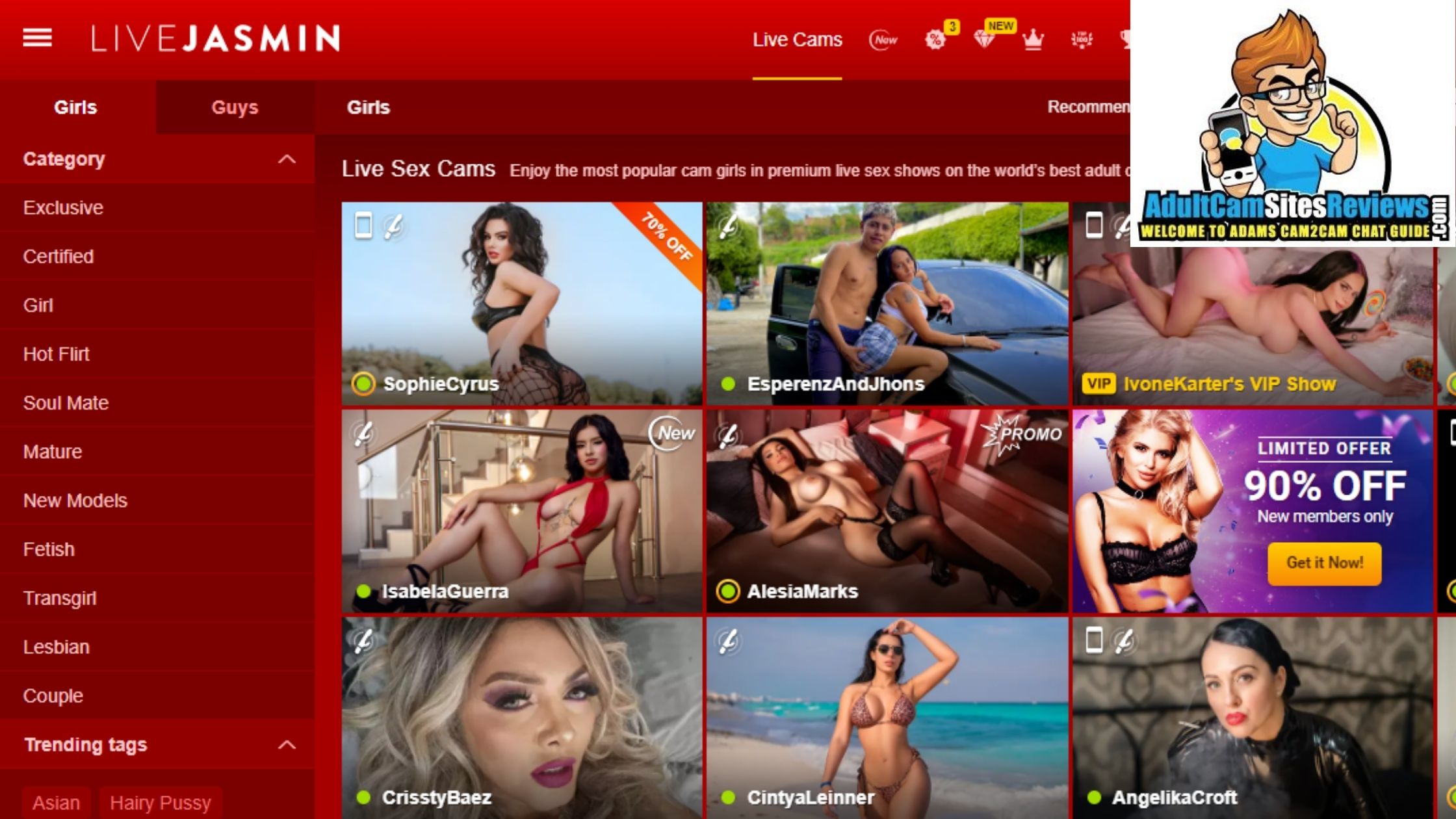 LiveJasmin - Premium USA Cam Site