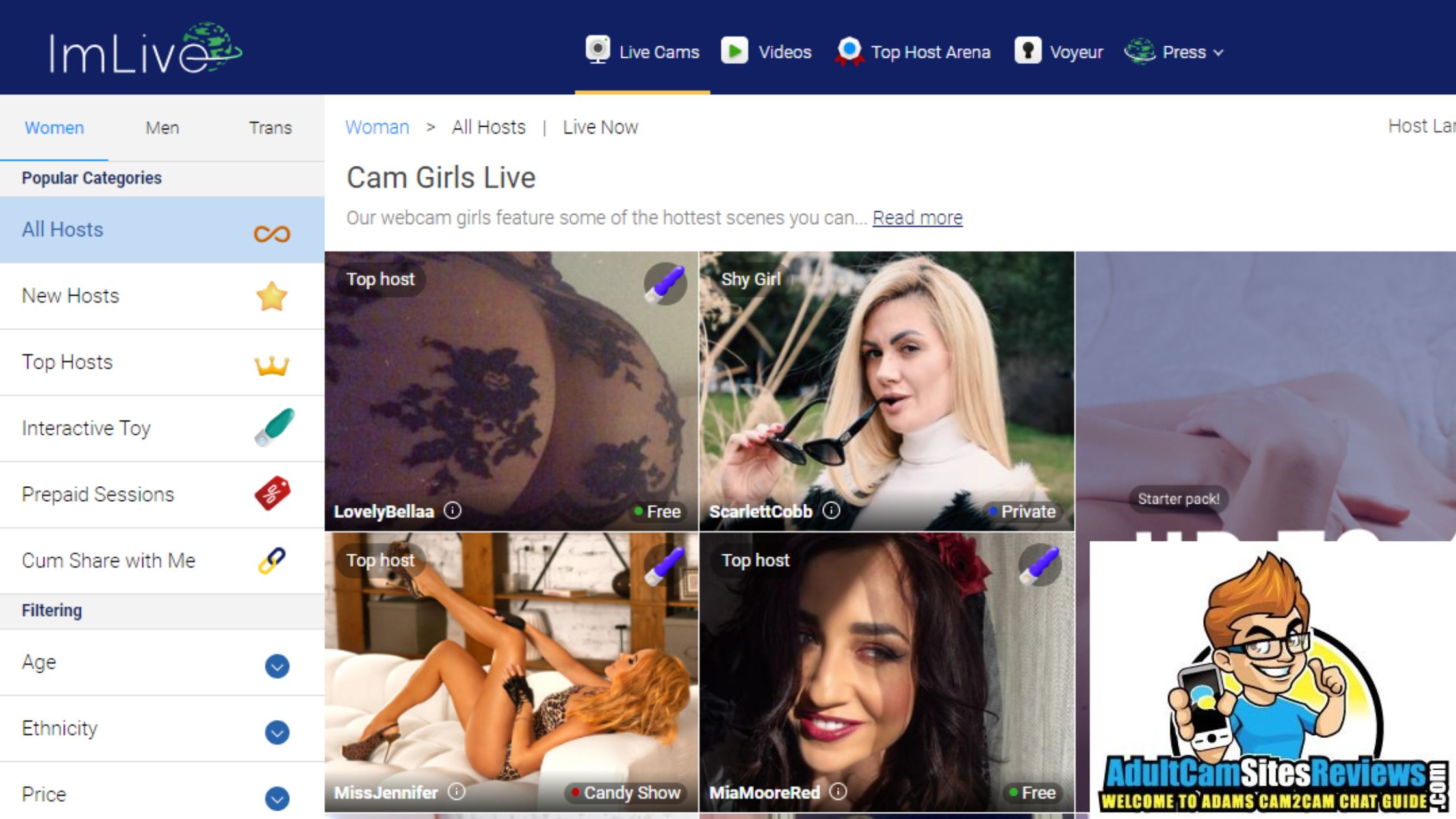 ImLive - One of the Best Free Cam Sites